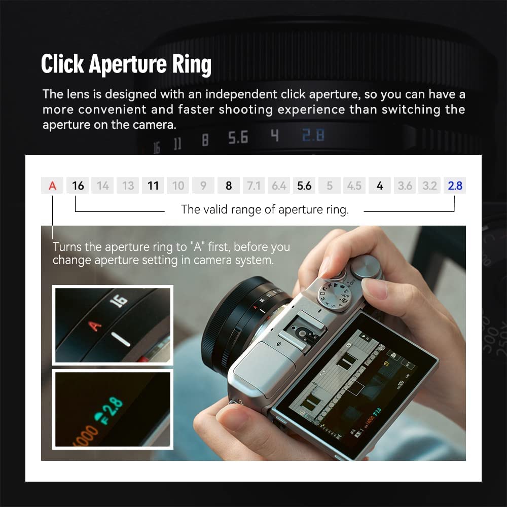 Ttartisan Af 27Mm F2.8 Auto Focus Lens Aps C Compatible With Fuji X Mount Cameras Xs10 X A5 X A7 X M1 X M2 X E4 X T1 X T10 X T2 X T20 X T3 X T4 X T100 X T200 X T30 X Pro1