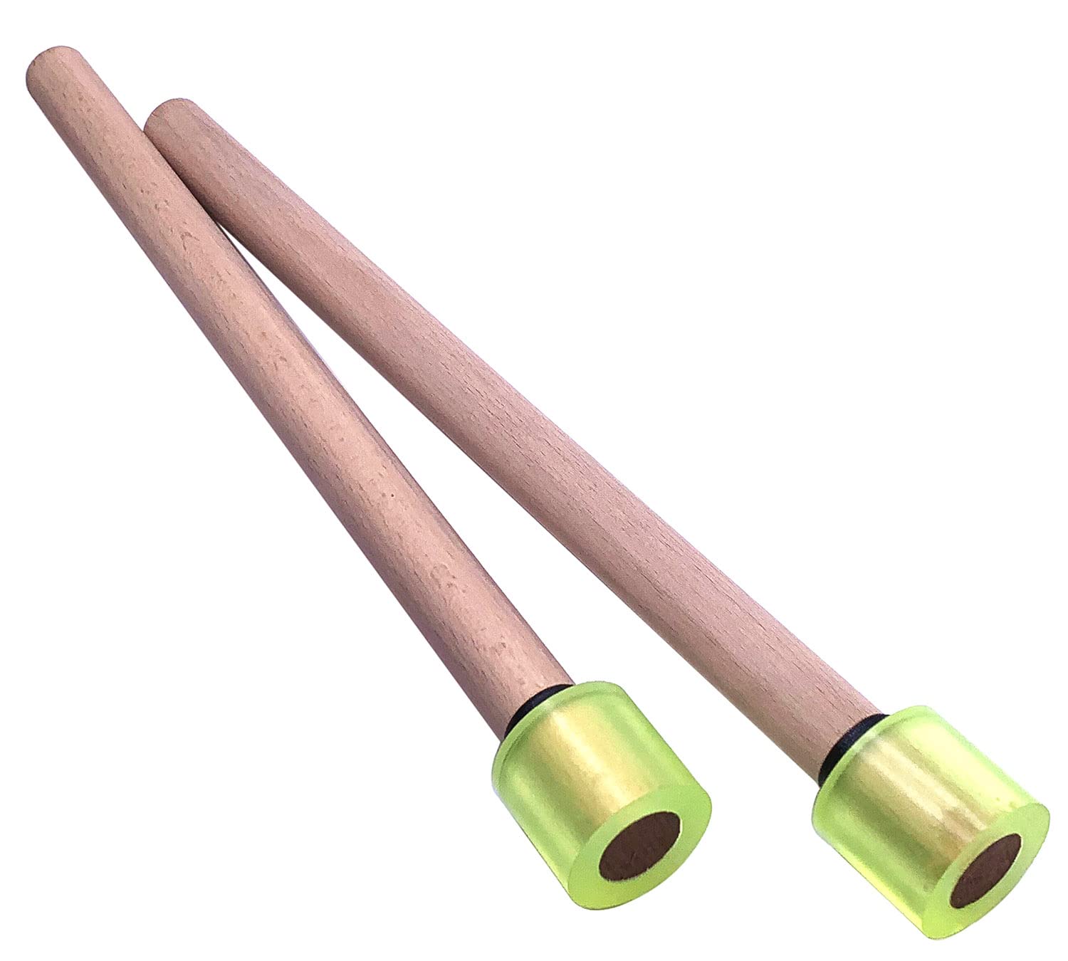 Tuoren Steel Drum Pan Mallets Sticks 13'' Rubber Drumstick For Playing Tenor Steelpan, Steel Tongue Drum With Wooden Handle