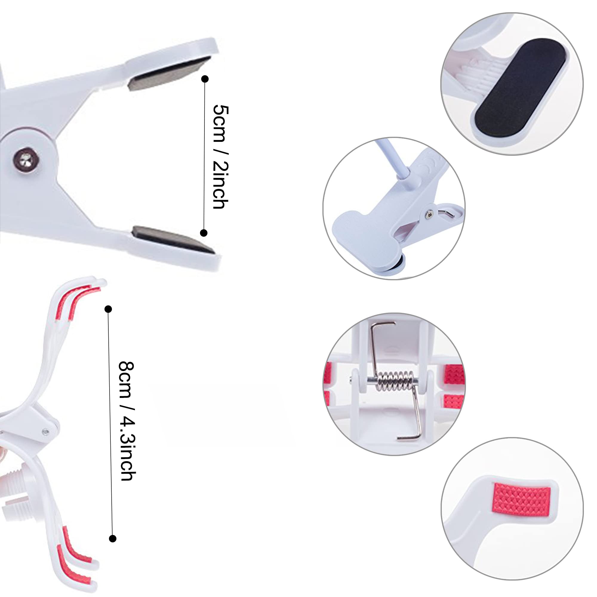 Itart Cell Phone Holder,Universal Bedside Phone Stand,Lazy Bracket,Flexible Long Arms Clip Mount For Iphone X Samsung Galaxy In