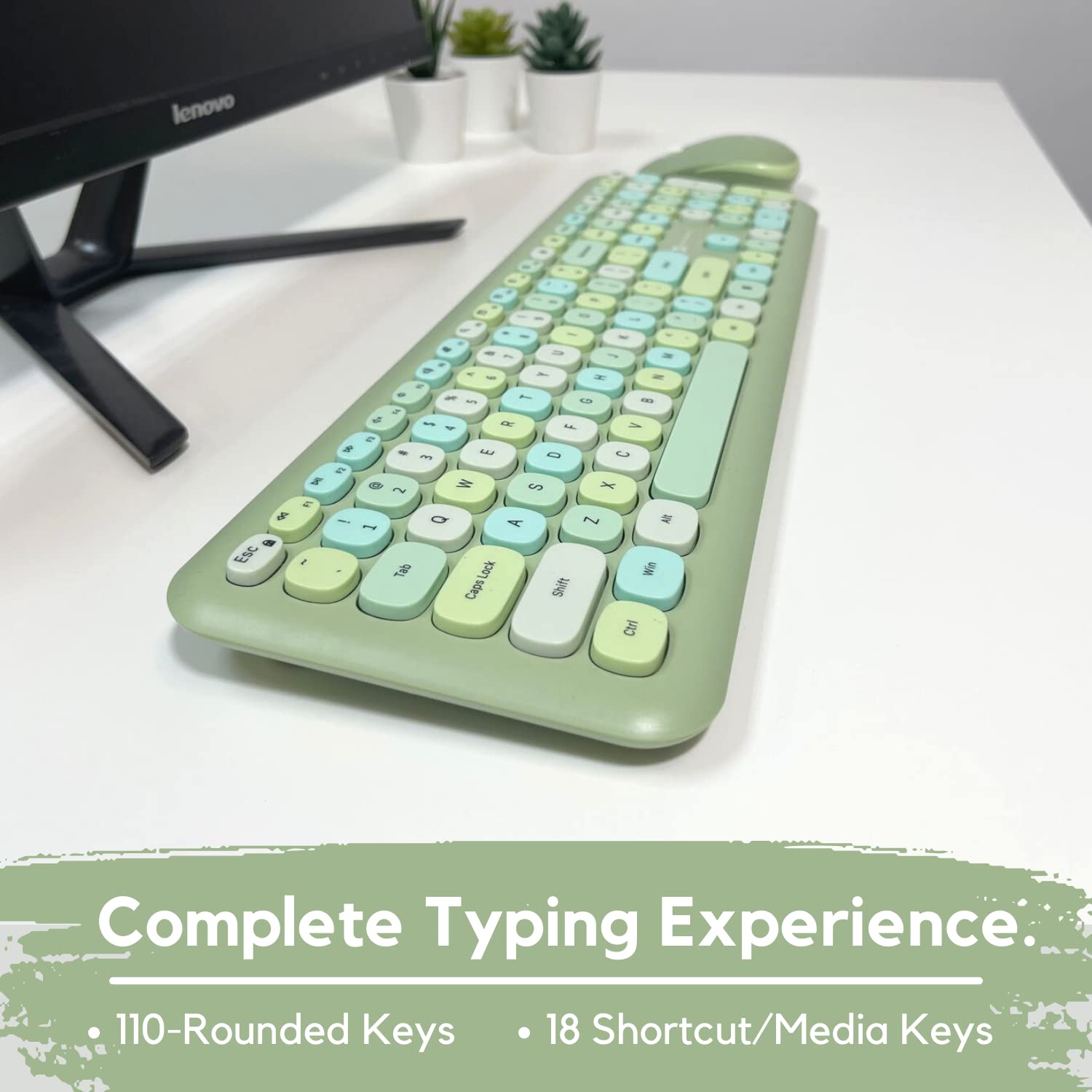X9 Green Keyboard And Mouse Combo   2.4G Wireless Connectivity   Transform Your Space With A Cute Wireless Keyboard And Mouse Retro Set   Colorful Keyboard And Mouse   Aesthetic Keyboard