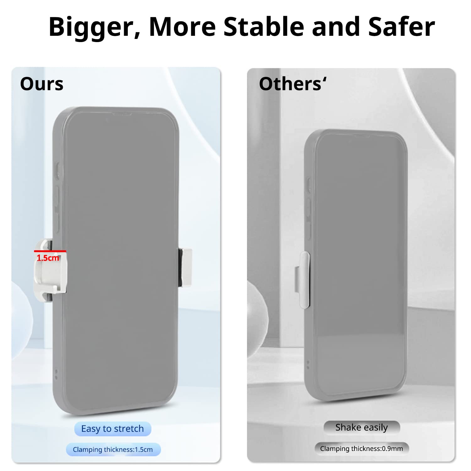 Hafoko Om6 Metal Magnetic Phone Holder With Cold Shoe For Microphone Smartphone Tripod Mount Compatible For Dji Om 6 /Om 5/Om 4