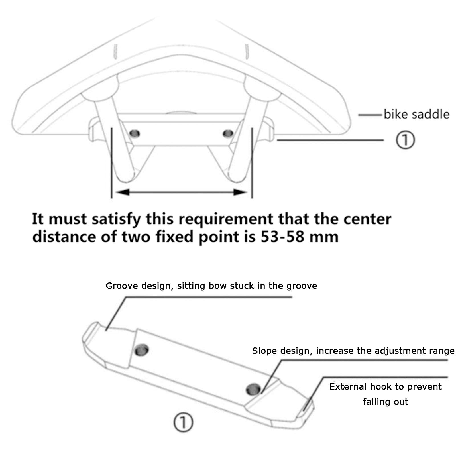 Huayuwa Bicycle Saddle Support Metal Seat Post Mount Fits For Garmin Varia Rearview Rtl515 Rtl510 Edge520 Edge820 Edge1030 Cycli