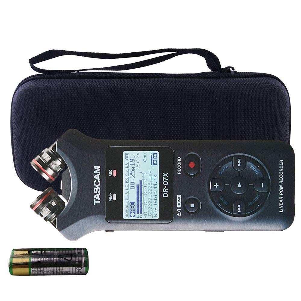 Werjia Hard Eva Travel Case Fits Tascam Dr 07X Portable Digital Recorder