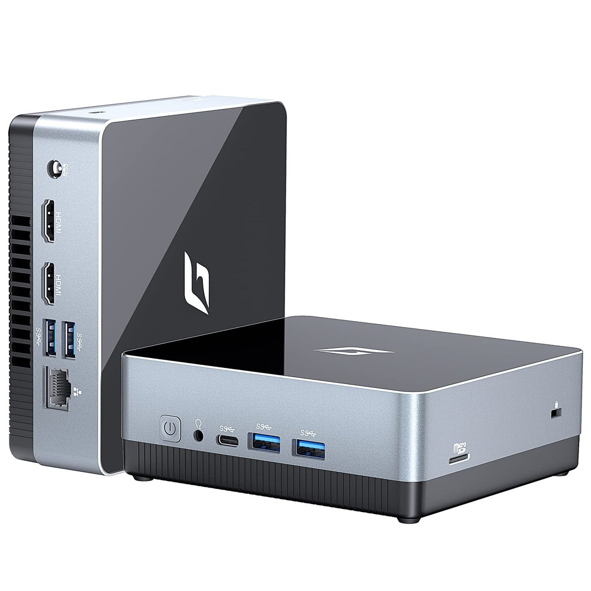 CyberGeek Dual LAN Mini Gaming PC, AMD Ryzen 7 5700U Mini PC (8C/16T, up to 4.3Ghz) 16GB DDR4 RAM 2TB PCIe SSD Mini Computers Wi