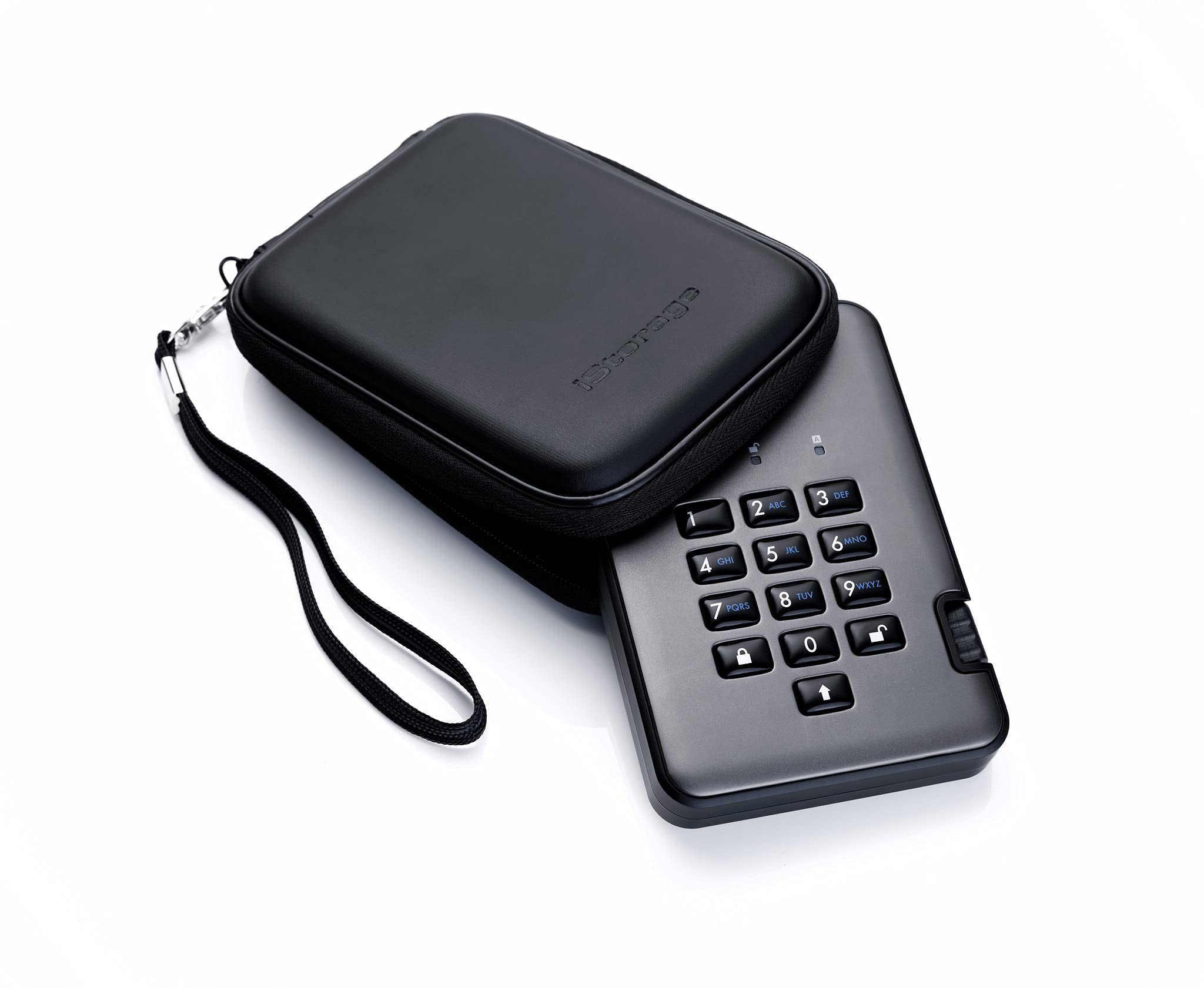 Istorage Diskashur Pro2 Hdd 1Tb Secure Portable Hard Drive Fips Level 2 Certified   Password Protected, Dust And Water Resistant