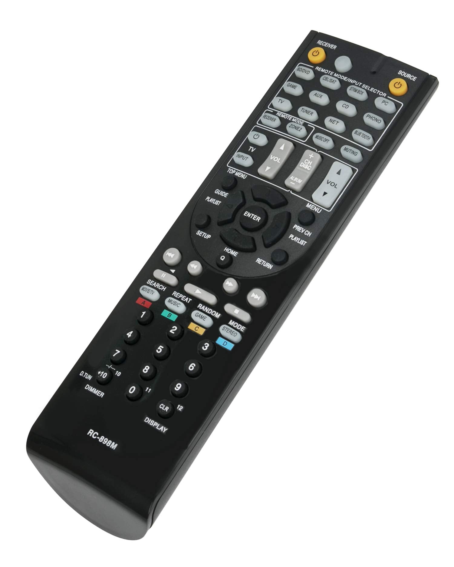 RC-898M Replaced Remote fit for Onkyo AV Receiver TX-NR747 TX-NR545 TX-NR646 TXNR747 TXNR545 TXNR646