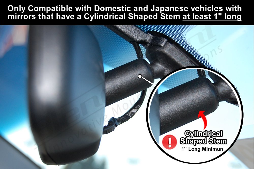 Aluminum Dashcam Mount For Blackvue Dr750X Plus,Dr900X,Dr900S,Dr750X, Dr750S,650S,590W Series   Patented Design Made In Usa   Looks Factory Installed,Blendmount Bbv 2000R