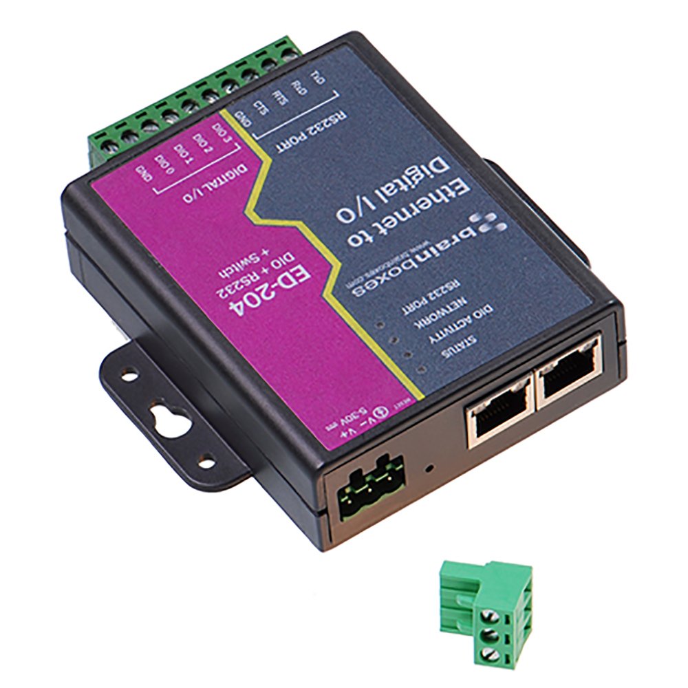 Brainboxes Ltd Ethernet 4 Dio + Rs232 + Switch