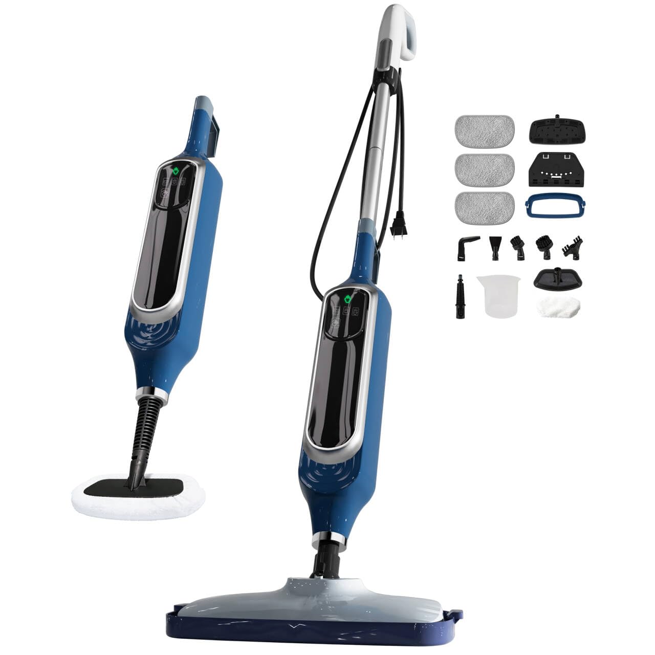 Sapodilla 12 in 1 Steam Mop, Detachable Handheld Steam Cleaner for Home, 23FT Cord, for Hardwood Floor Cleaning, Tile, Carpet, F