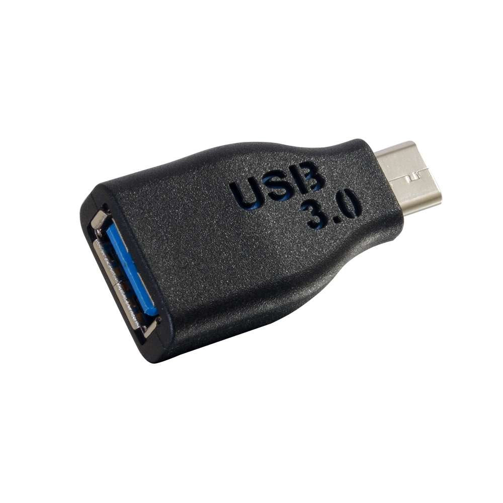 C2G USB 3.0 Adapter USB C to A Black 1.5 Inches 28868