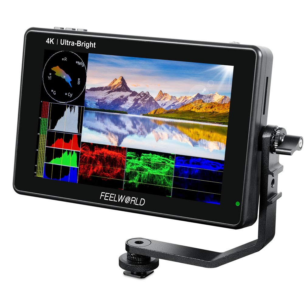 Feelworld Lut7S 7 Inch 2200Nit Ultra Bright Sdi Touch Screen Dslr Camera Field Monitor With 3D Lut Waveform Vectorscope Automati