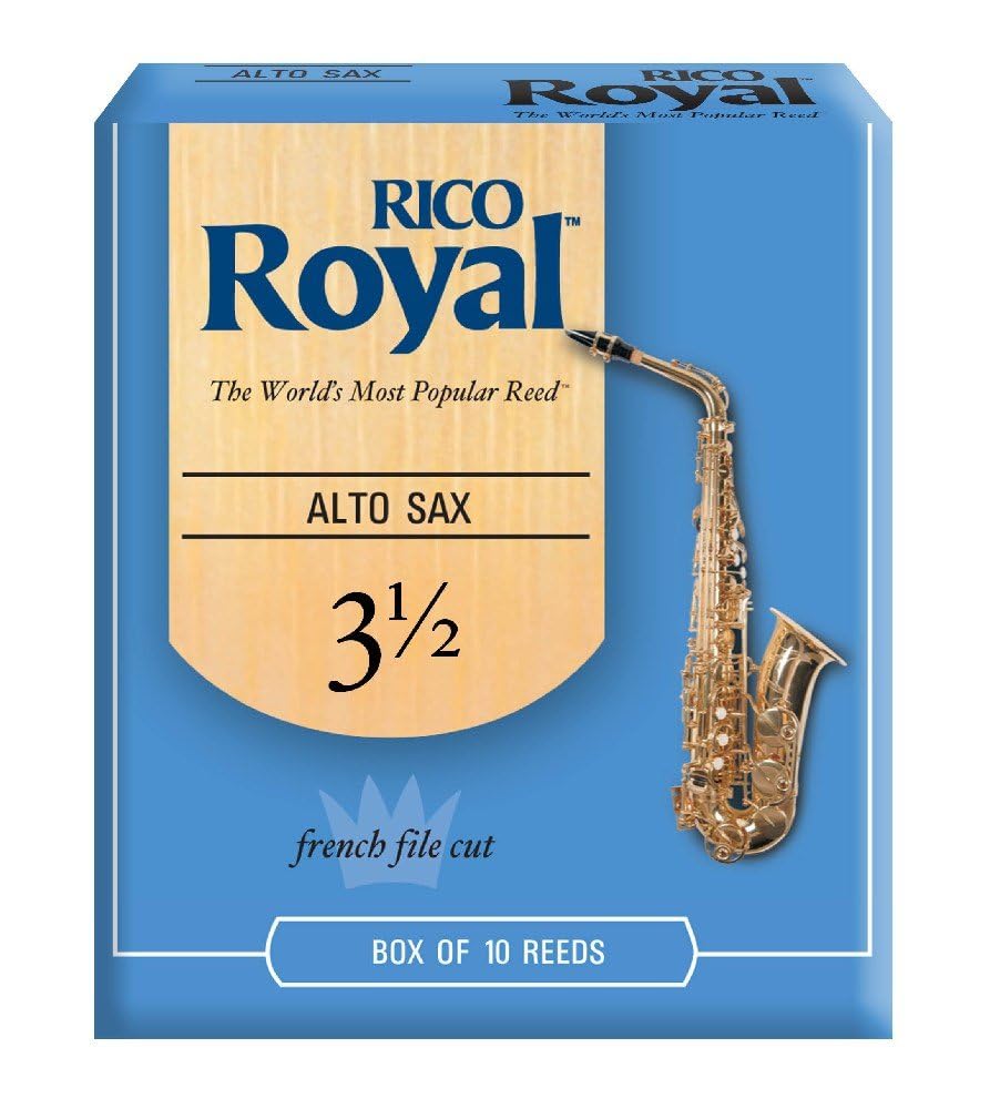 Royal Alto Sax Reeds, Strength 3.5, 10 Pack