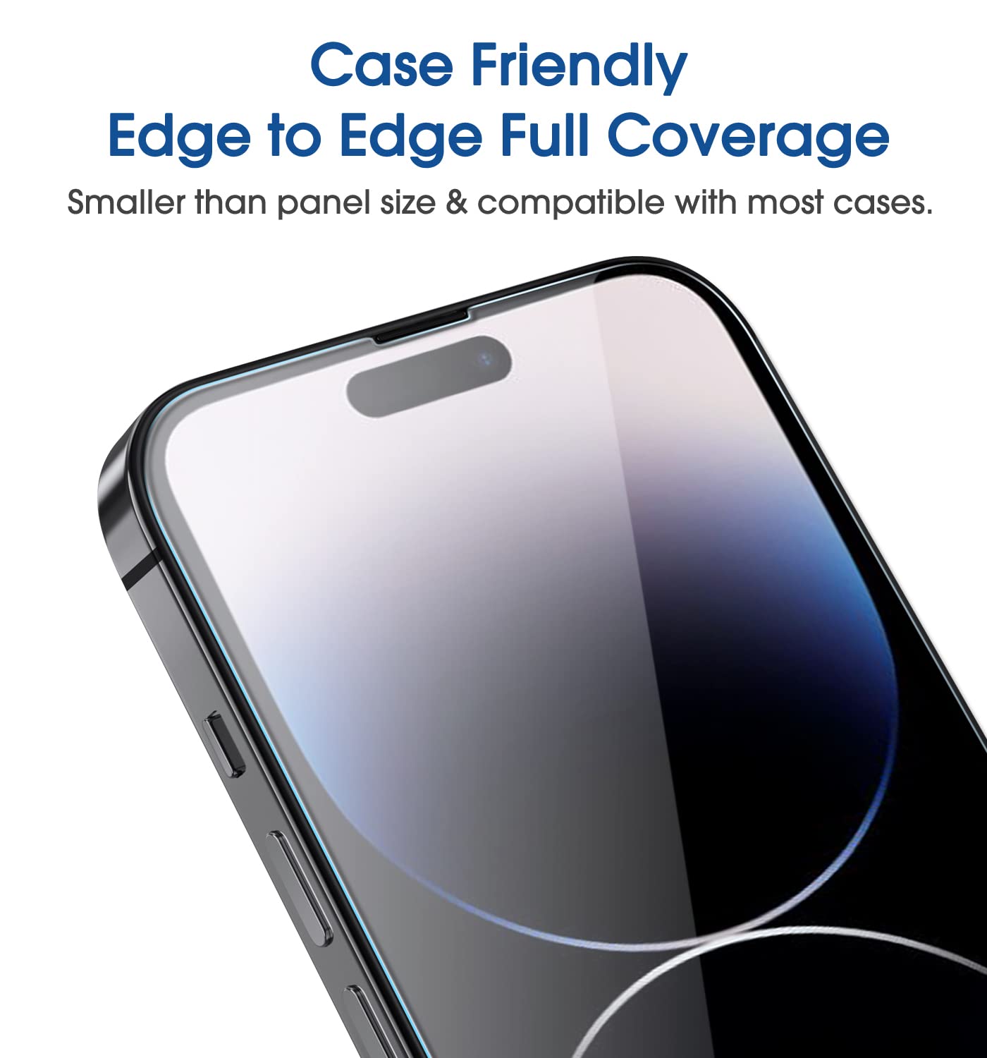 Amfilm Essential Screen Protector For Iphone 14 Pro Max 6.7'', Premium 9H+ Tempered Glass, Anti Scratch, Hd Clear And Touch Sens