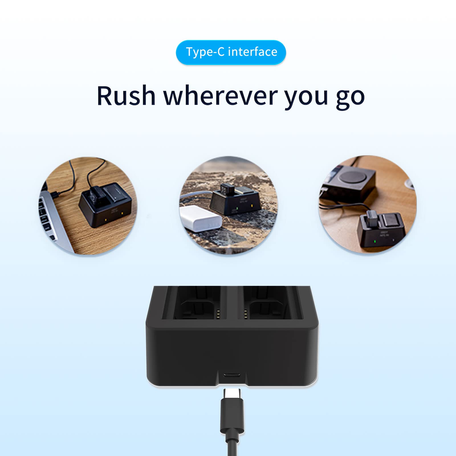 Limeta Np Fz100 Np Fw50 Np Bx1 Fast Camera Battery Charger 25W Dual Port Charging Station Compatible With Sony Batteries Dsc Rx1