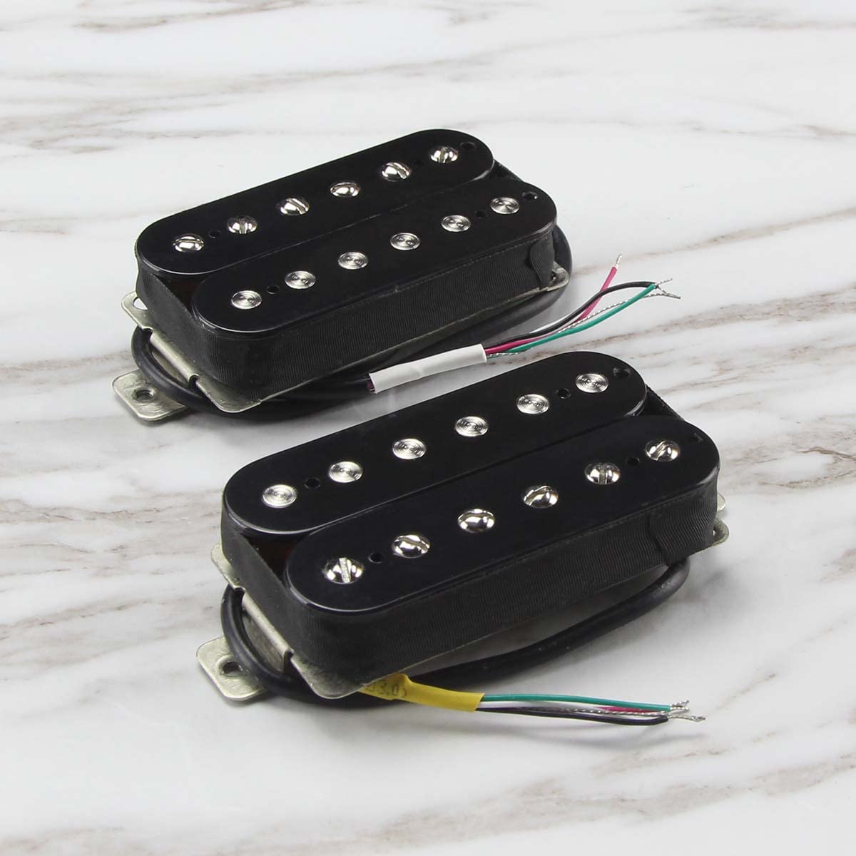 Fleor High Output Alnico 5 Guitar Pickup Black Neck And Bridge Humbucker Pickups Set