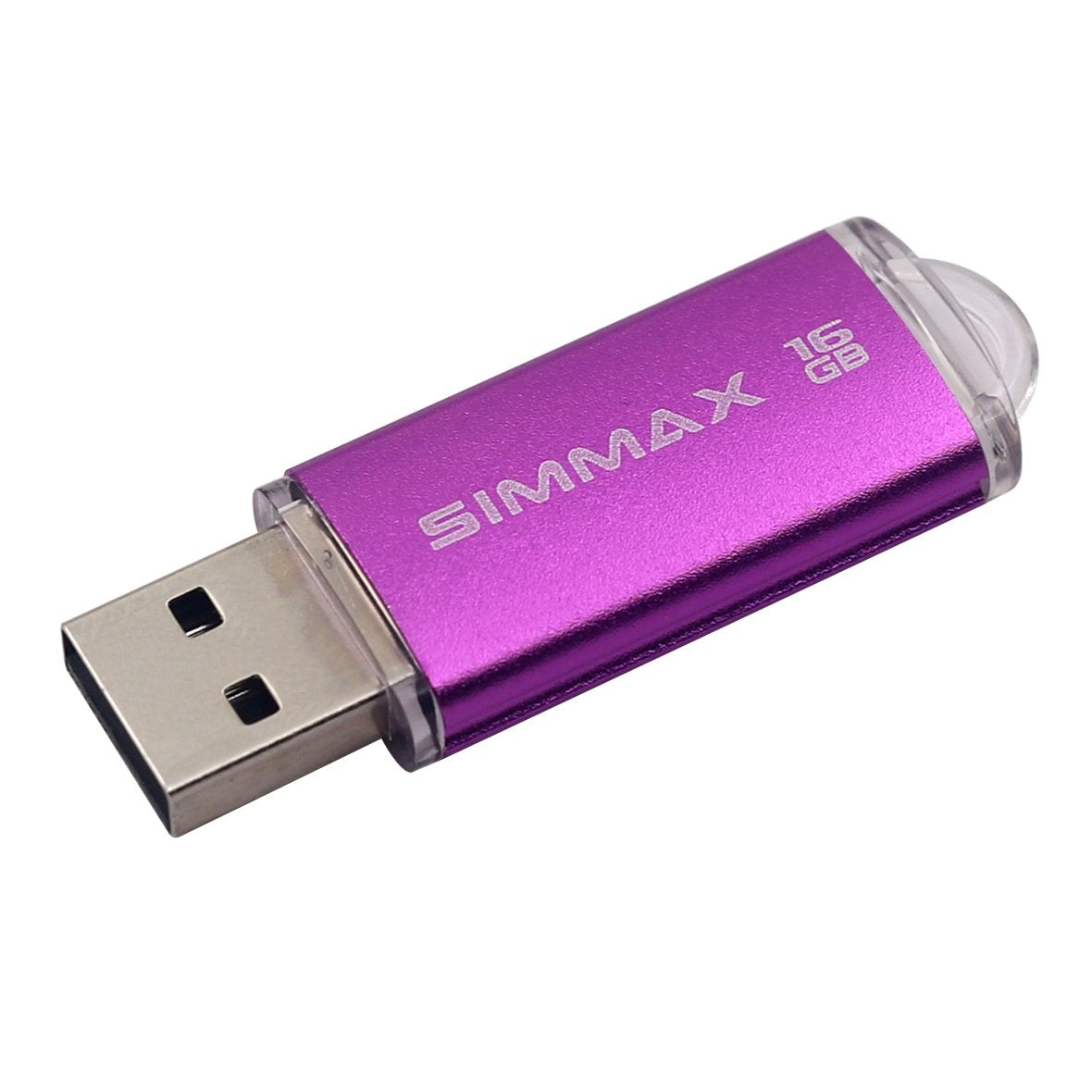 Simmax Usb Flash Drives 2 Pack 16Gb Usb 2.0 Flash Drive Memory Stick Thumb Drive Pen Drive With Led Indicator (Red Purple)