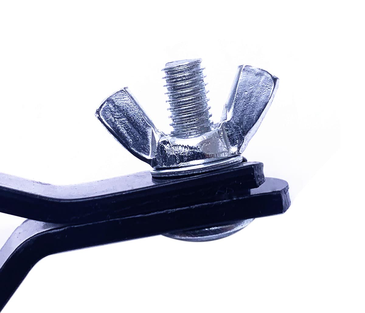 Tuoren Cowbell Holder Clamp Drum Set Mounting Clamp Bracket For Jam Blocks Tambourine Cymbal Black Powder Coated Steel