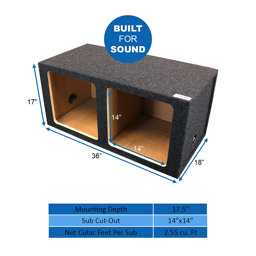 Bbox Dual Sealed 15 Inch Subwoofer Enclosure Engineered For Kicker Solo Baric Model L5 & L7 Subwoofers   Car Subwoofer Boxes & Enclosures & Subwoofer Box Improves Audio Quality, Sound & Bass