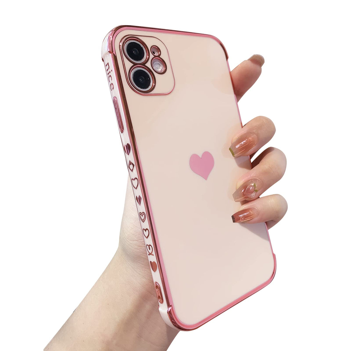 Rxuiael For Iphone 12 Case For Women Soft Cute Phone Case 12 Iphone [ Full Camera Lens Protection & Bumper Shockproof Corner] 6.