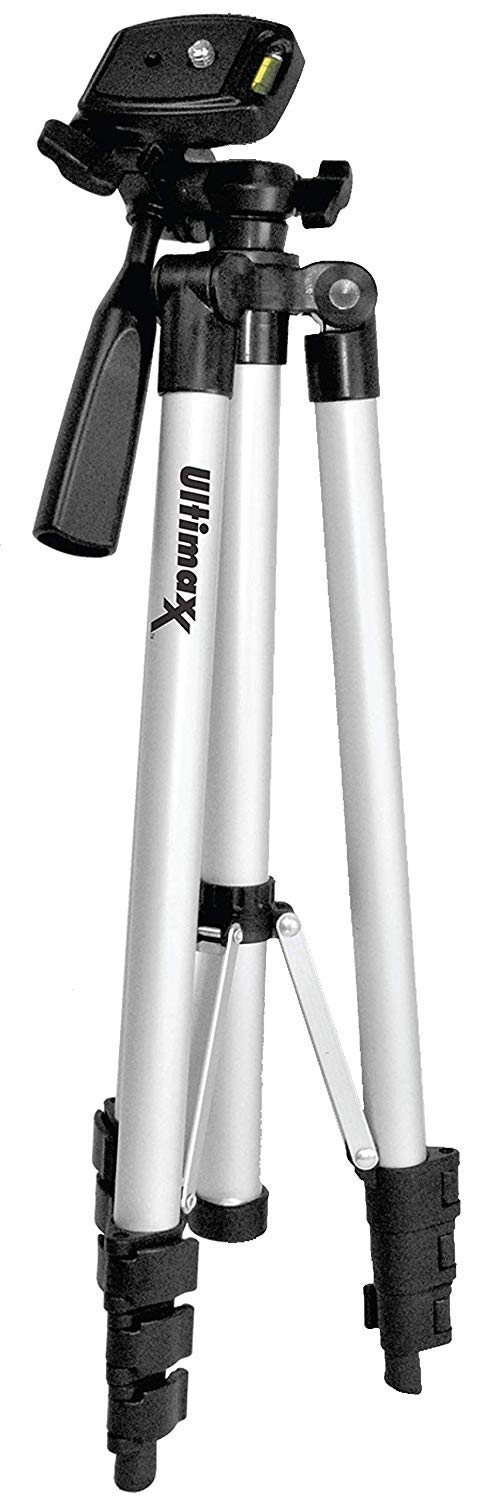 Ultimaxx 50 Lightweight Portable Camera Tripod Stand with Carrying Bag for Sony, Nikon, Canon, Olympus, Pentax, Panasonic, Samsung