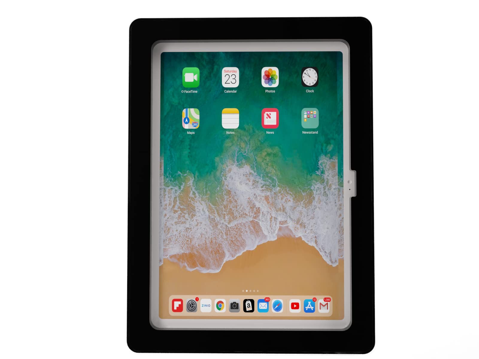 Tabcare Anti Theft Acrylic Vesa Enclosure Made For Apple Ipad 10 10.9' 2022 Withlow Profile Wall Mount Kit & 90 Degree Angle Usb C Charge Cable (Black)