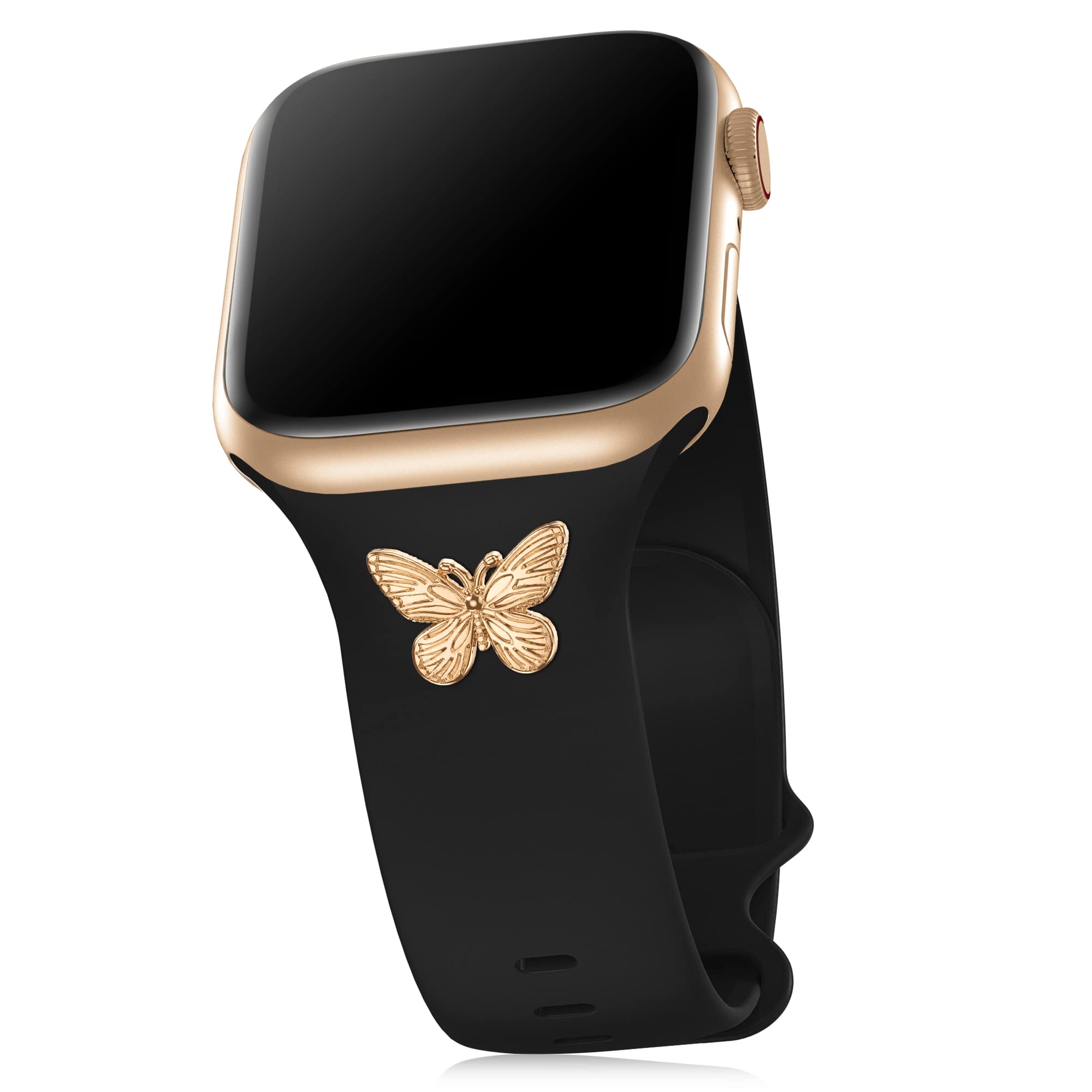 Aopigavi Designer Silicone Watch Bands With Studs Compatible With Apple Watch Band 38Mm 44Mm 40Mm 45Mm 41Mm 42Mm 49Mm, Sport Str