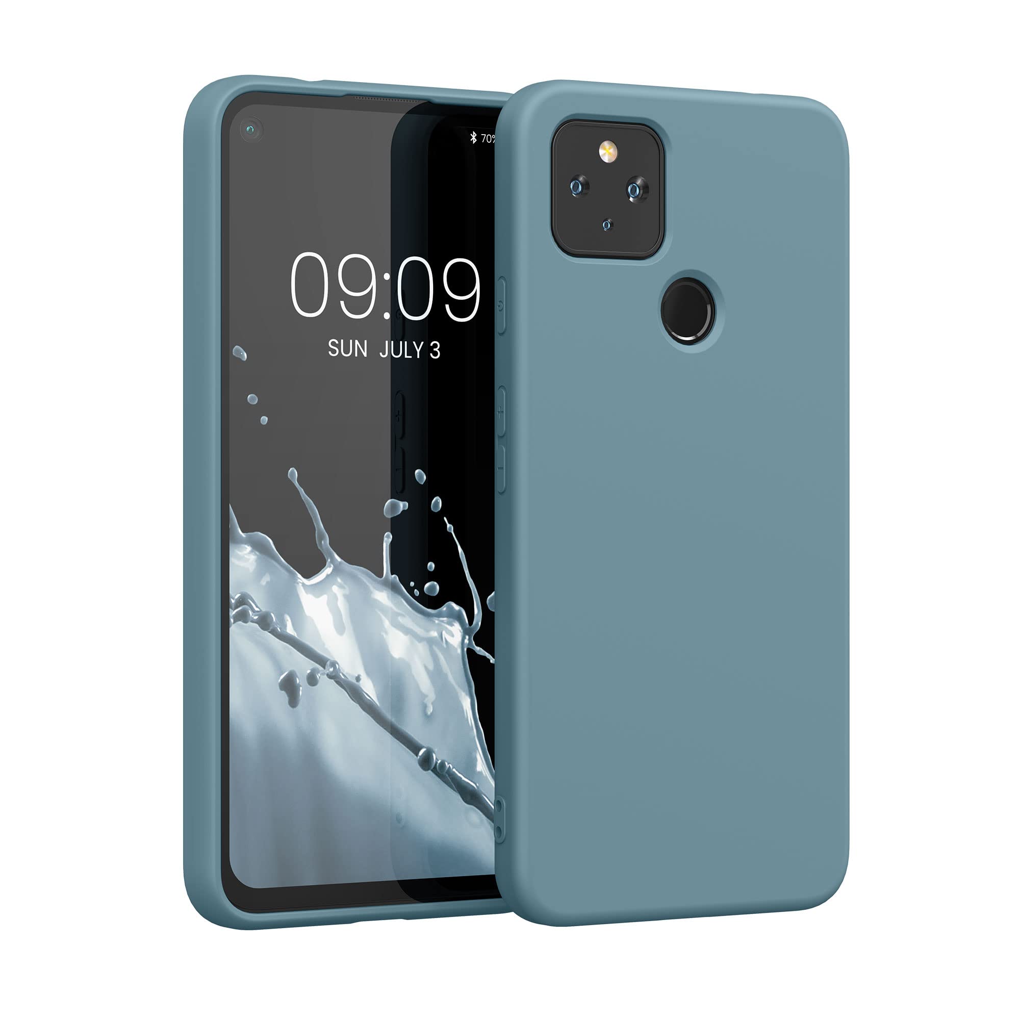 Kwmobile Case Compatible With Google Pixel 4A 5G Case   Slim Protective Tpu Silicone Phone Cover   Arctic Night