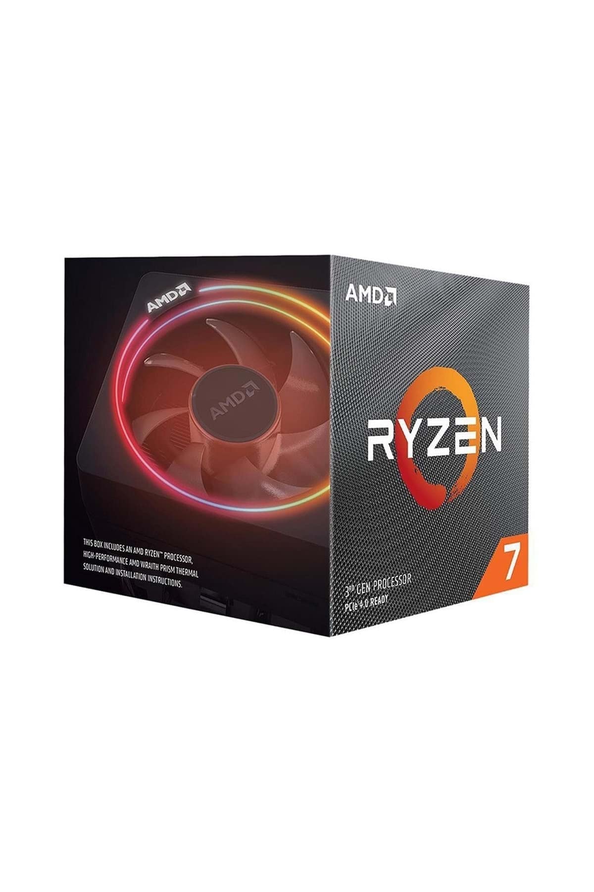 Amd Ryzen 7 3700X 8 Core, 16 Thread Unlocked Desktop Processor With Wraith Prism Led Cooler