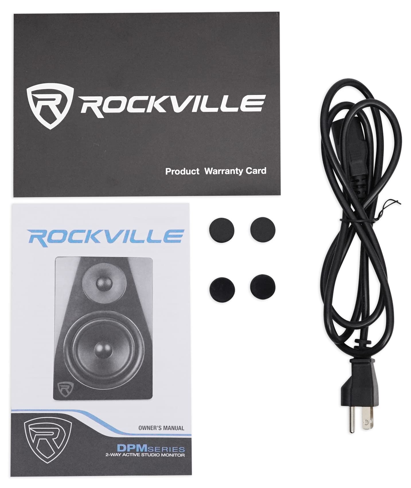 Rockville Dpm5B 5.25'' 2 Way 150W Black Active/Powered Studio Monitor Speaker