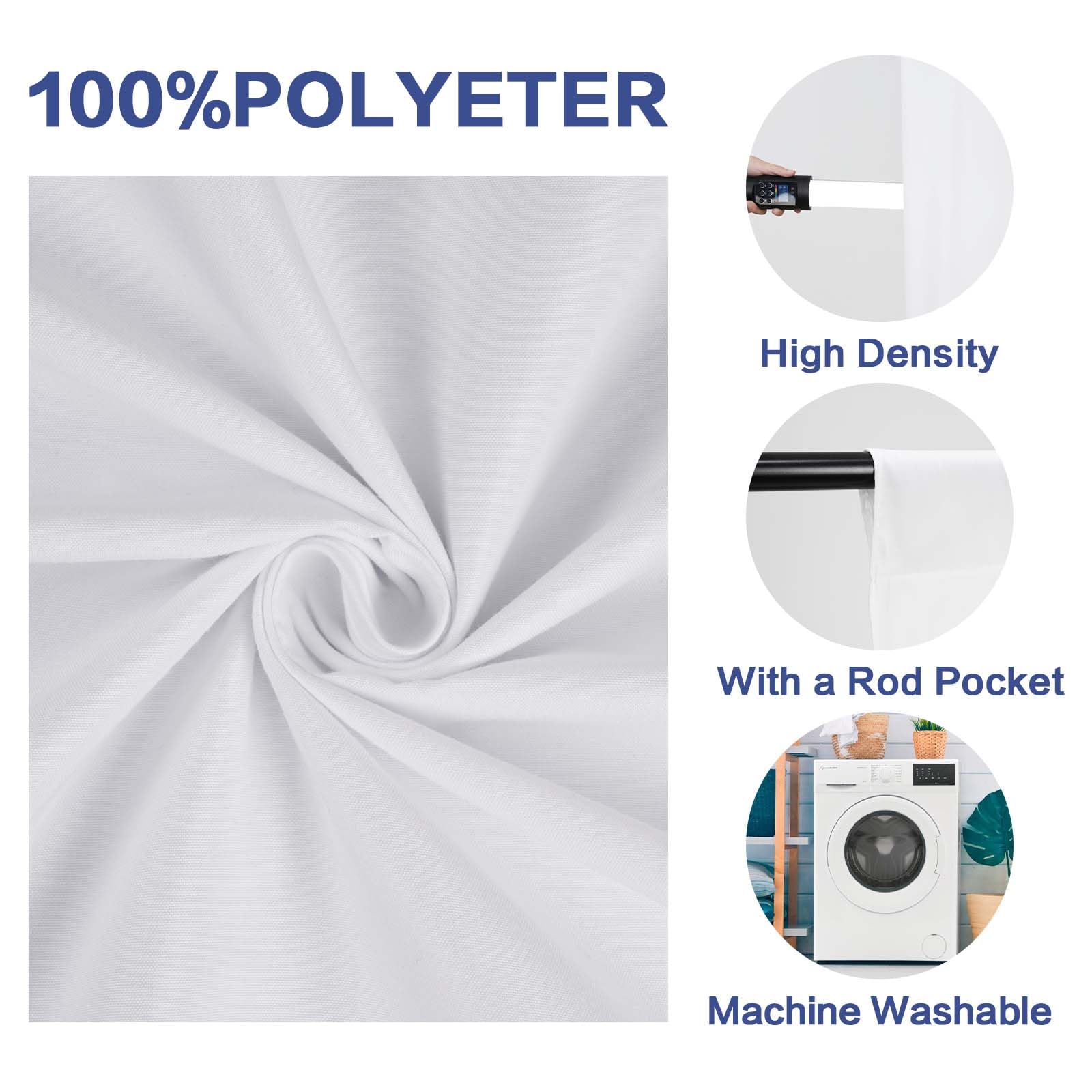 Gfcc 10X12Ft White Backdrop Background   For Photography Photo Booth Backdrop For Photoshoot Background Screen Video Recording P