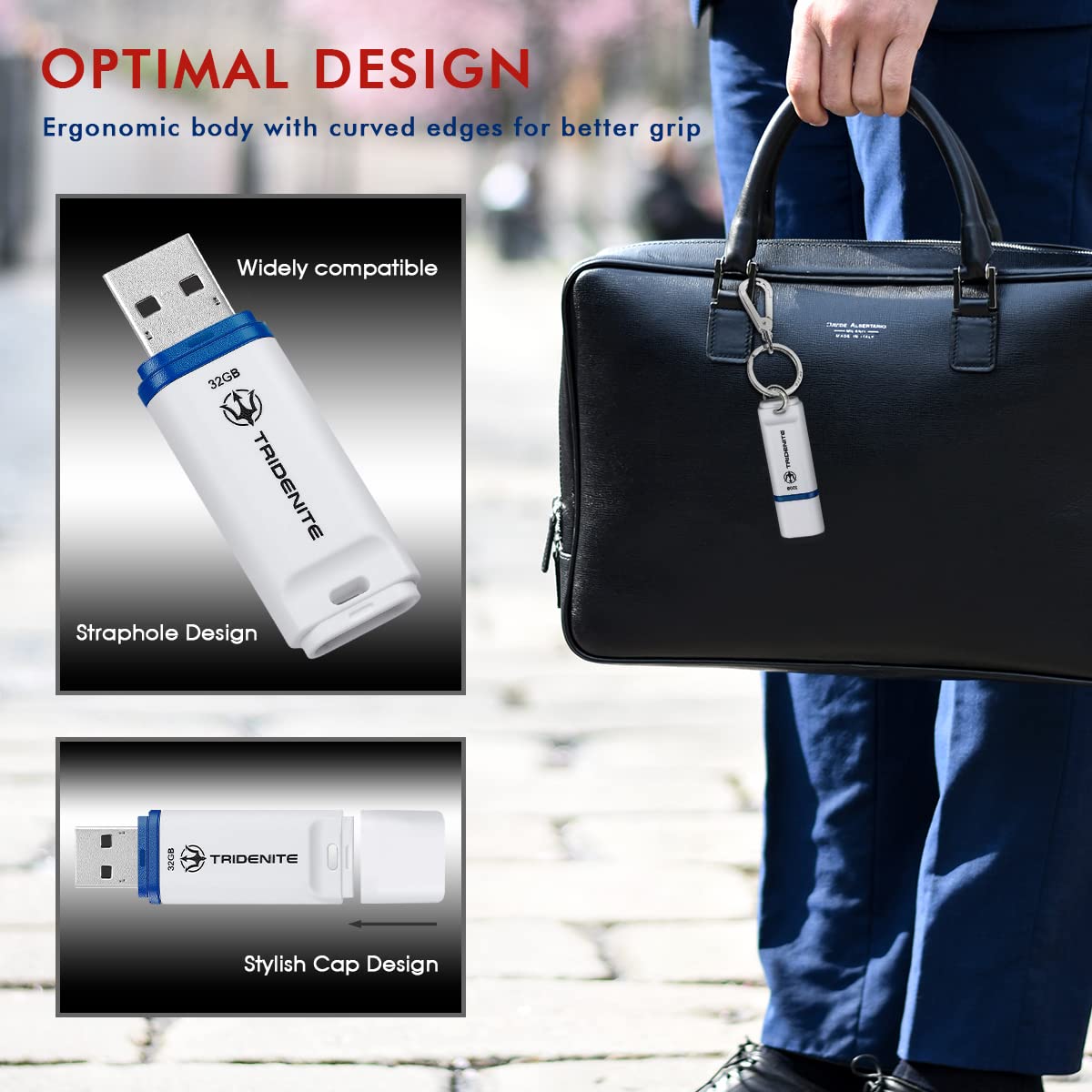 Tridenite Usb Drive 3 Pack 32Gb Usb 2.0 3X Standard White Flash Drives