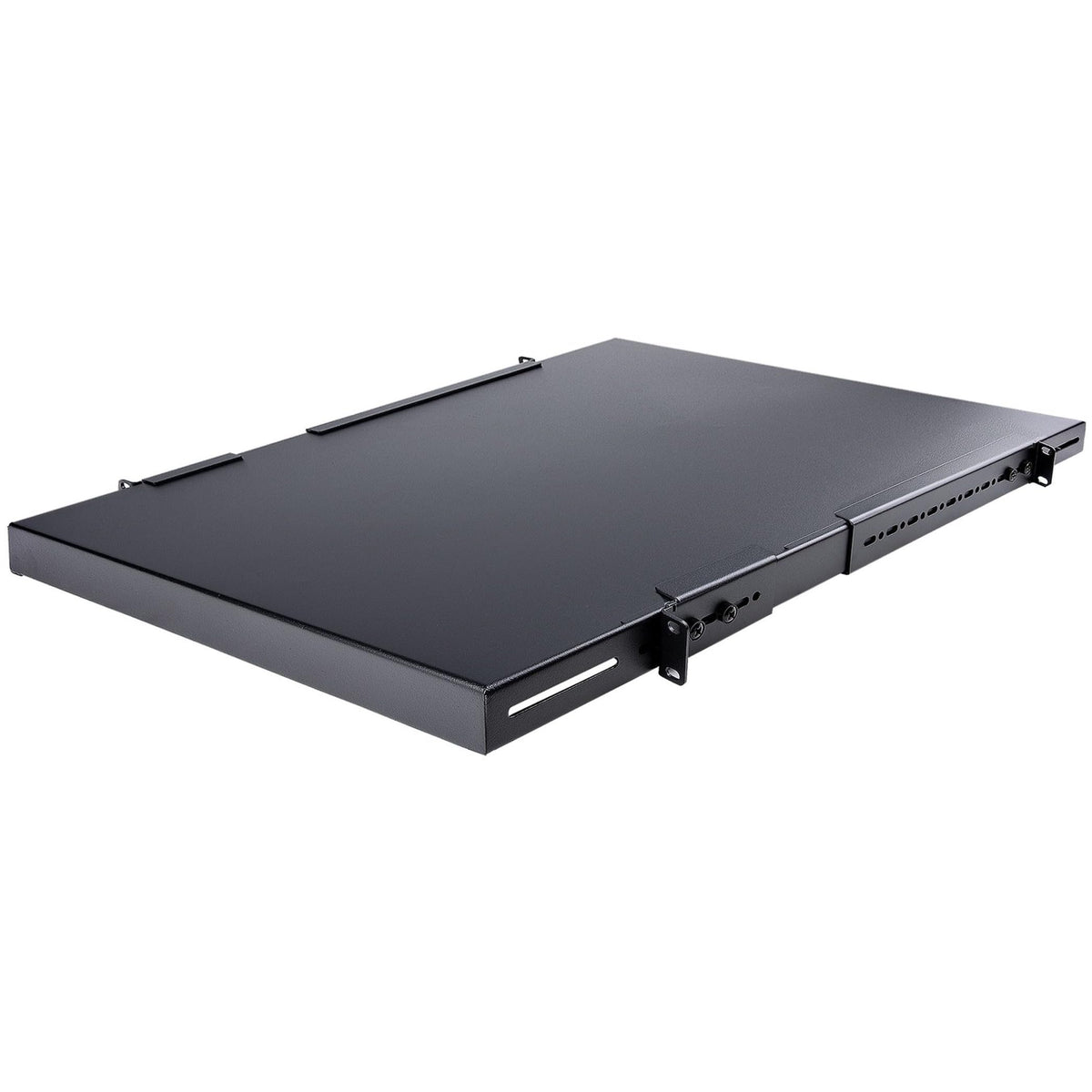 StarTech.com 1U 4-Post Adjustable Server Rack Mount Shelf - 330lbs(150 kg) - 19.5 to 38in Adjustable Mounting Depth Universal Tray for 19' AV, Data & Network Equipment Rack - 27.5in Deep (ADJSHELFHD)