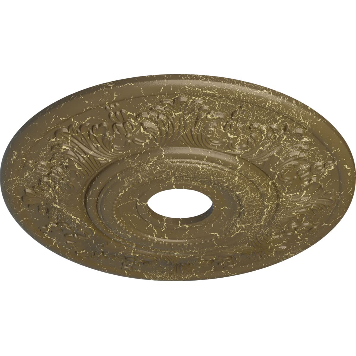 Ekena Millwork Cm20Vimmc Vienna Ceiling Medallion, Mississippi Mud Crackle
