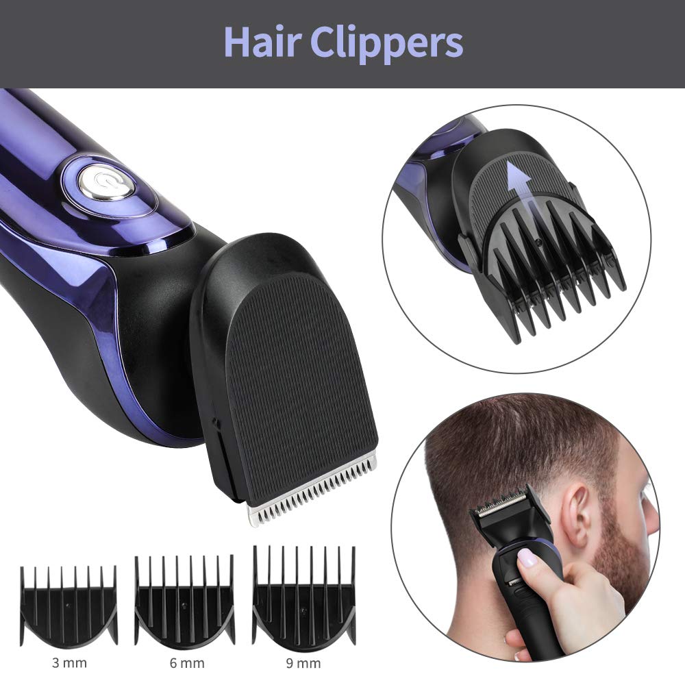 Electric Razor For Men, 4 In 1 Rotary Men Shaver Beard Trimmer, Electric Shaver Waterproof Usb Fast Charging, Cordless Beard, No