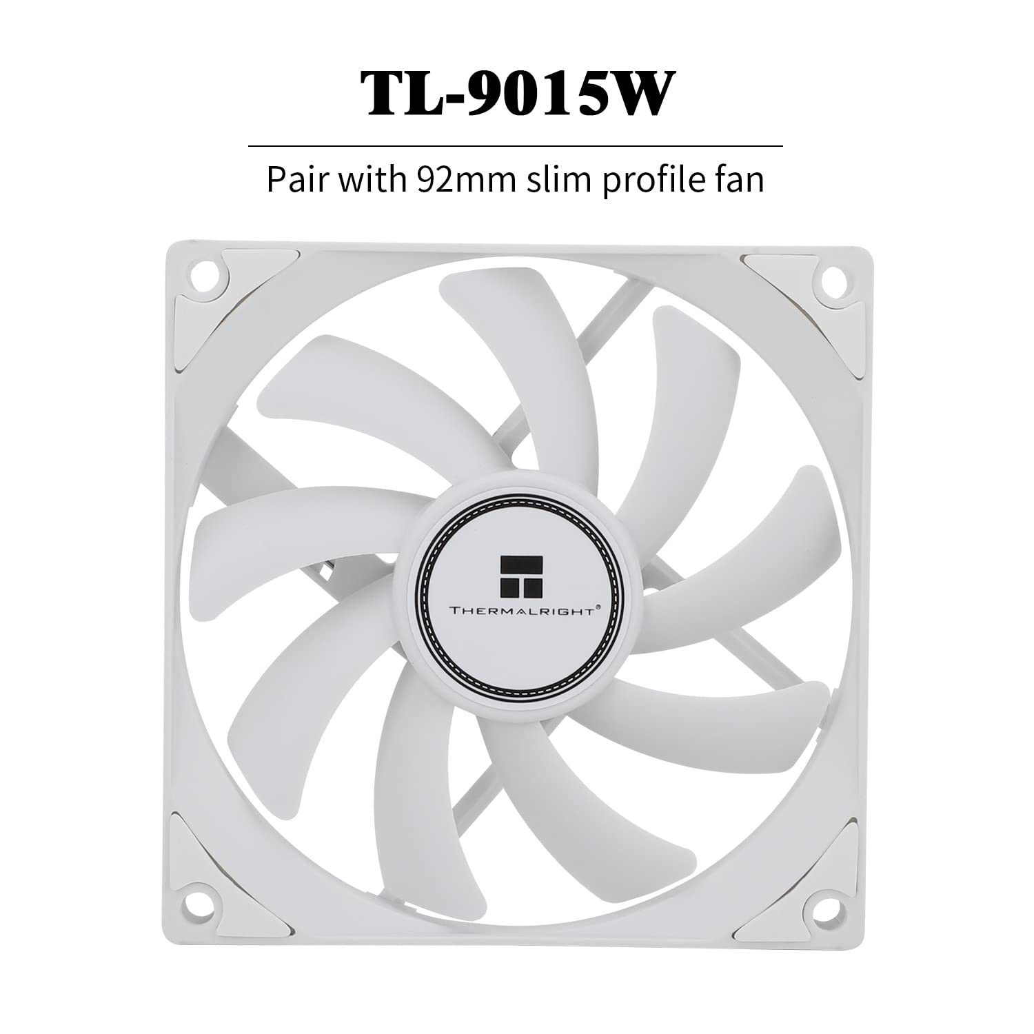 Thermalright Axp90 X53 White Low Profile Cpu Cooler, With 92Mm Tl 9015W Slin Pwm Fan, Aghp 3.0 Technology, 53Mm Height,For Amd A