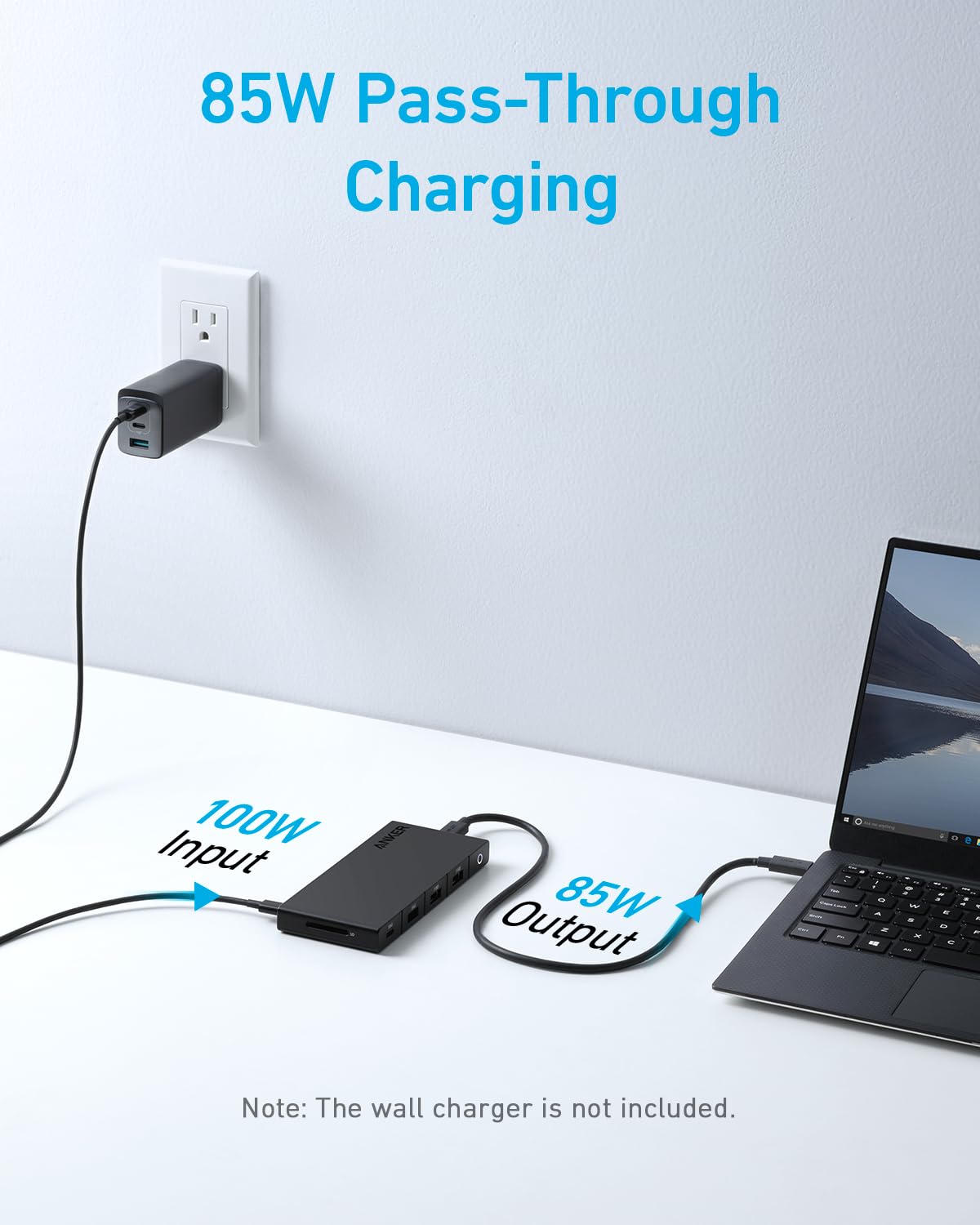 Anker 10 In 1 Usb C Hub With 100W Power Delivery, Dual 4K Hdmi, 4 Usb A/Usb C Ports, Ethernet, Sd Card Slot For Laptops