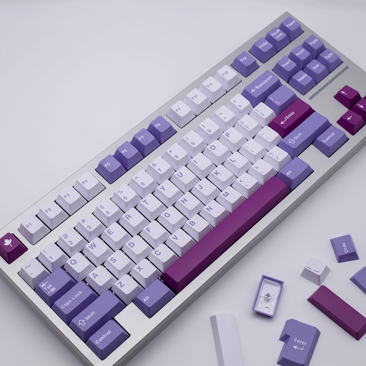 160 Keys Doubleshot Keycaps Cherry Profile Tuzi Keycaps Set 7U Spacebar Fit For 61/64/87/104/108 Cherry Mx Switches Iso Ansi Lay