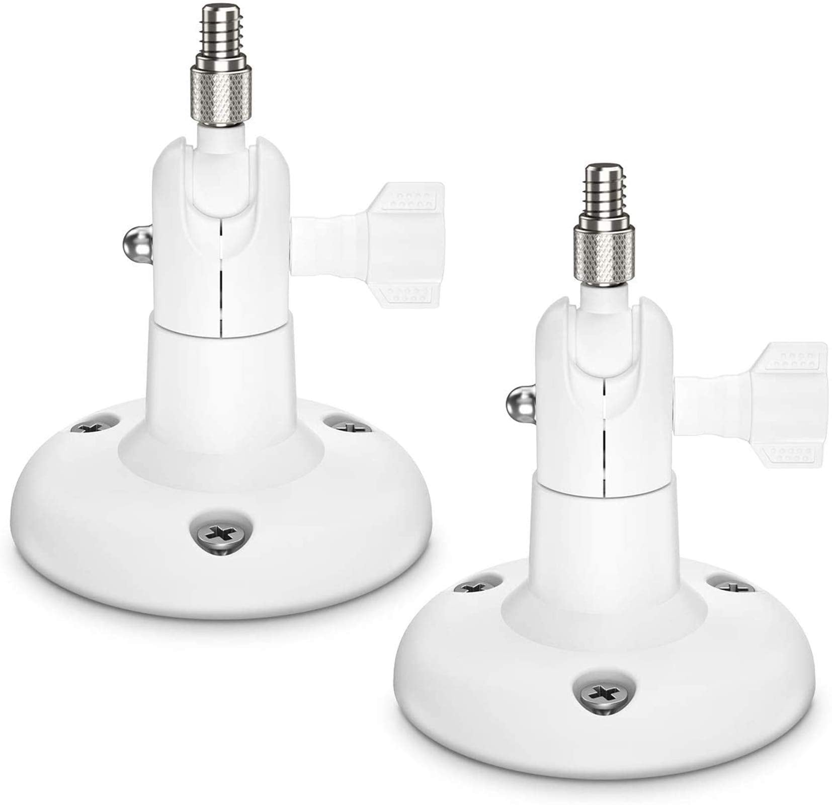 Koroao ?Latest Version? Indoor/Outdoor Security Wall Mount For All Arlo Camera, Wyze Cam Pan/V3, Arlo Ultra, Arlo Essential, Eufycam 2   More Stable And Flexible Arlo Accessories(2Pack, White)