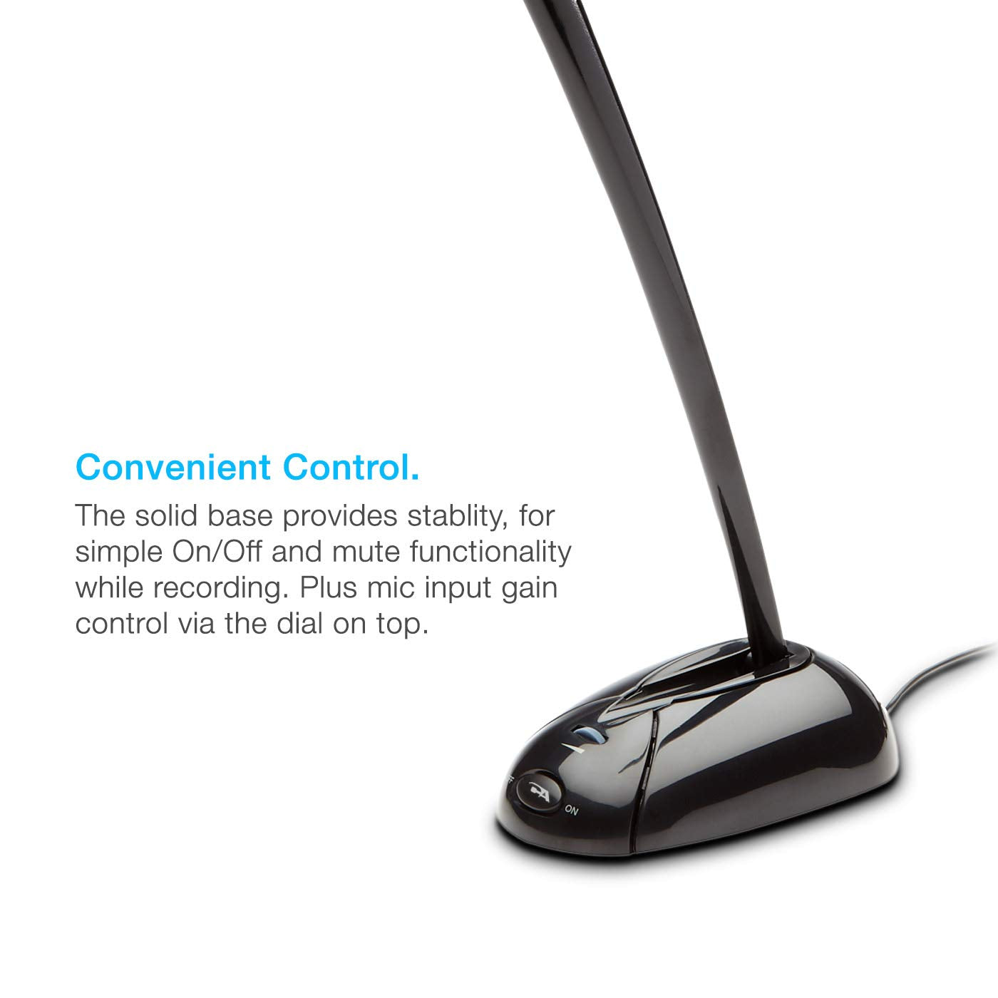 Cyber Acoustics Usb Plug & Play Desktop Unidirectional Noise Cancelling Computer Microphone/Mic, For Pc And Mac Laptops, Compati