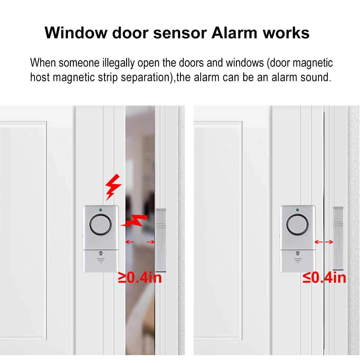 Window Alarm, Toeeson 120Db Pool Alarm For Door, Door Security Alarm For Home
