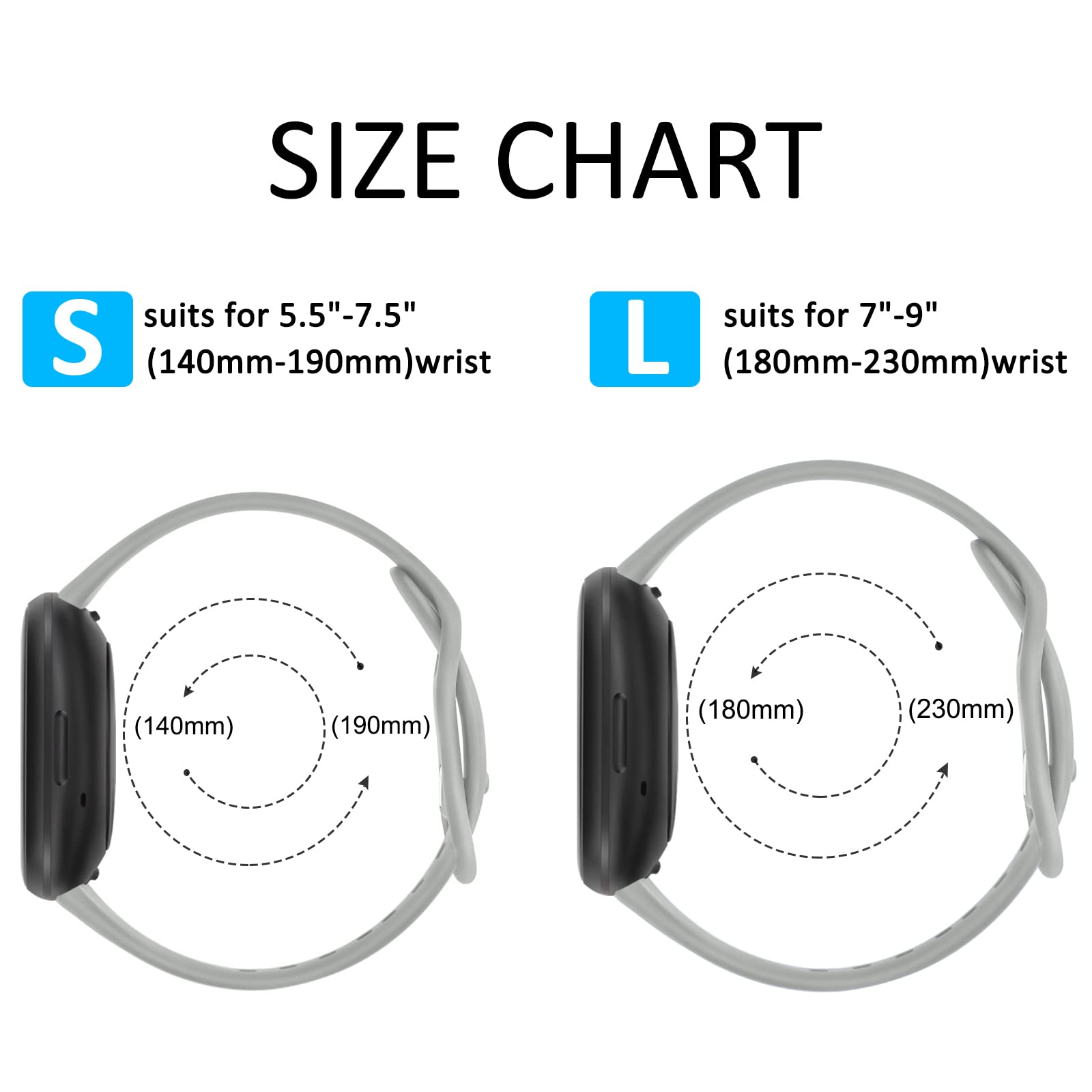 Ak Sport Band Compatible With Fitbit Sense 2 / Sense Bands/Fitbit Versa 4 / Versa 3 Bands Women Men, Classic Soft Silicone Strap