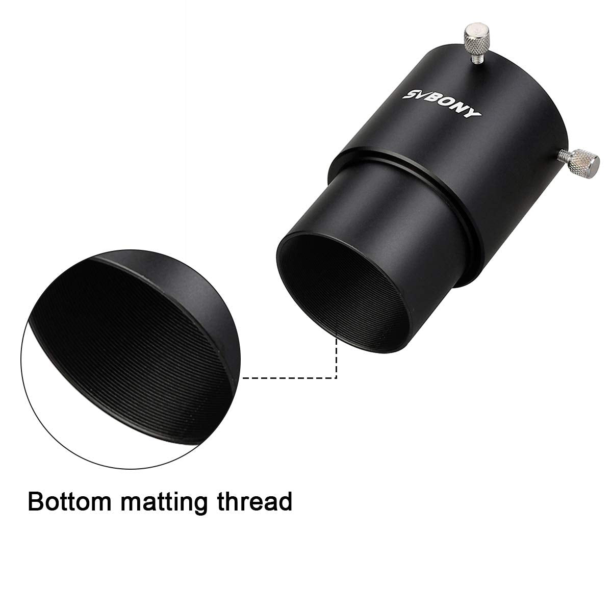 Svbony Sv158 Extension Tube 2 Inch Optical Length 55Mm Total Length 90Mm Extension Tube For Telescope (90Mm)