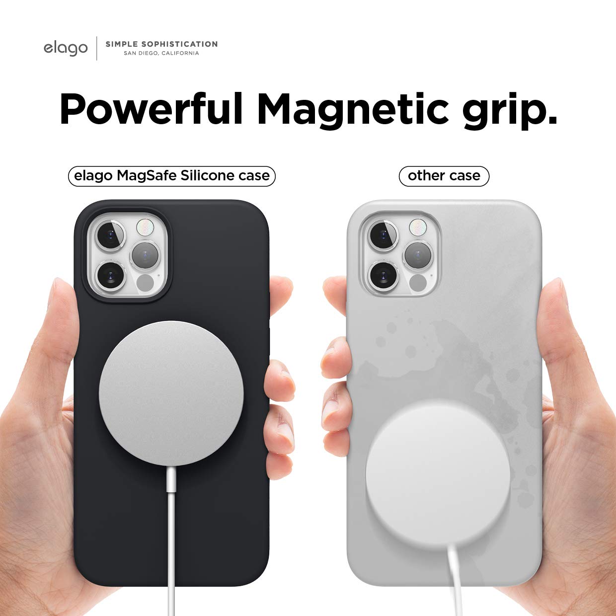 Elago Magnetic Silicone Case Compatible With Magsafe Compatible With Iphone 12 And Compatible With Iphone 12 Pro 6.1 Inch - Buil