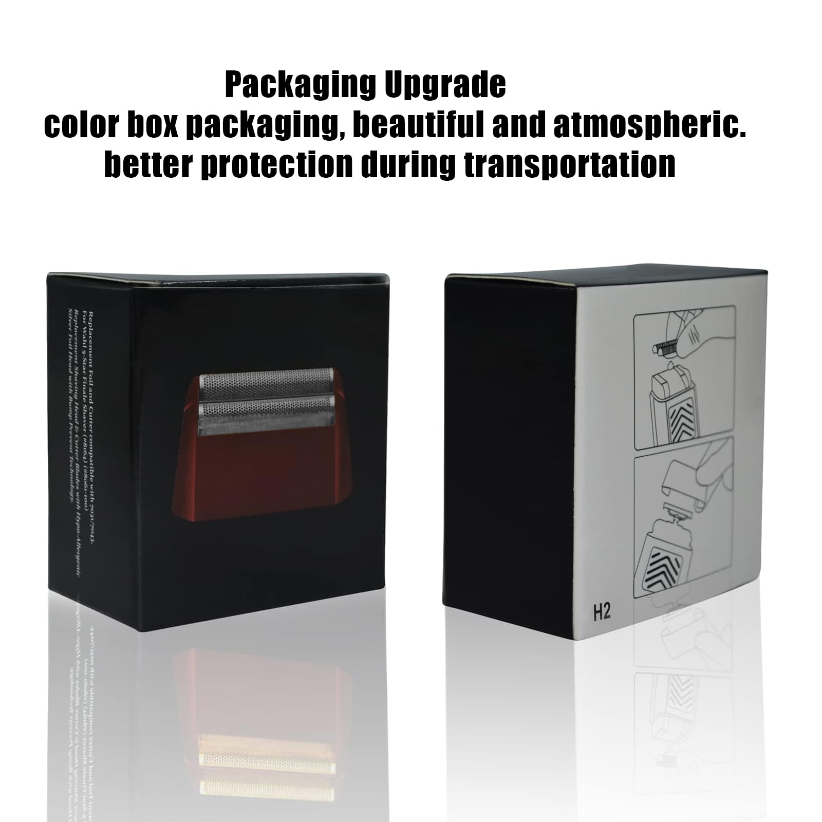 4 Pack Professional 5 Star Series Finale Shaver Replacement Foil And Cutter Bar Assembly Compatible With Wahl Shaver Foil 7031 1