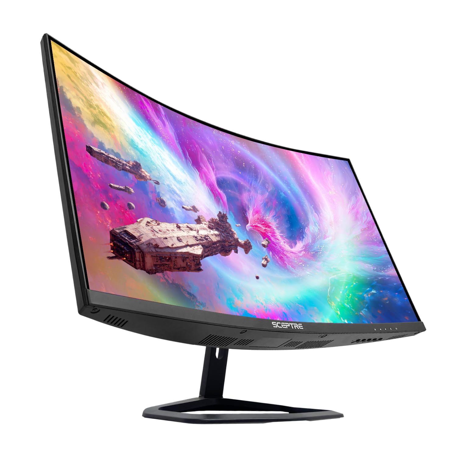 New Curved 27 inch Gaming Monitor 240Hz Plus FreeSync DP HDMI Build-in Speakers, Machine Black 2025