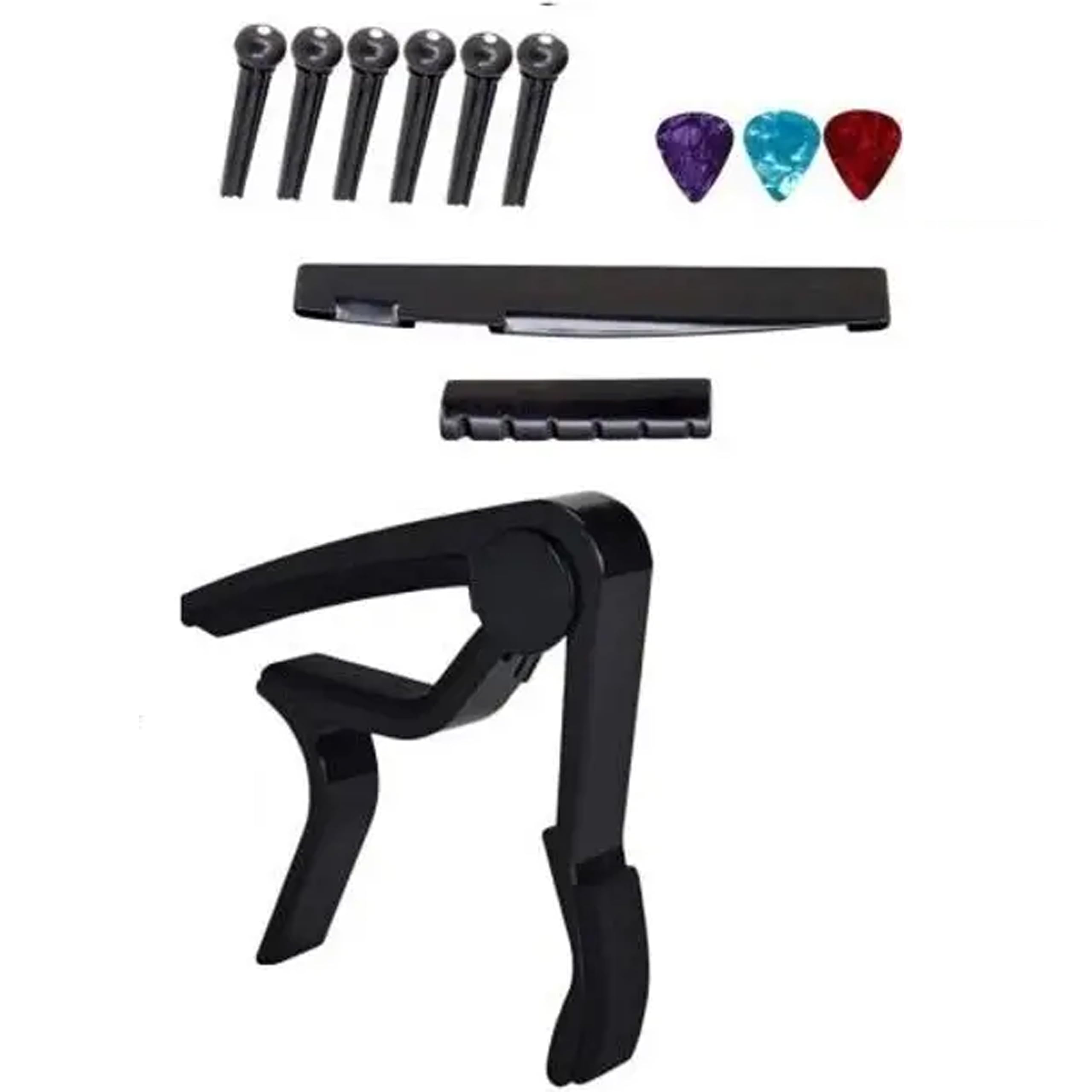 Guitar Capo For Acoustic Electric Guitars And Ukulele, Black