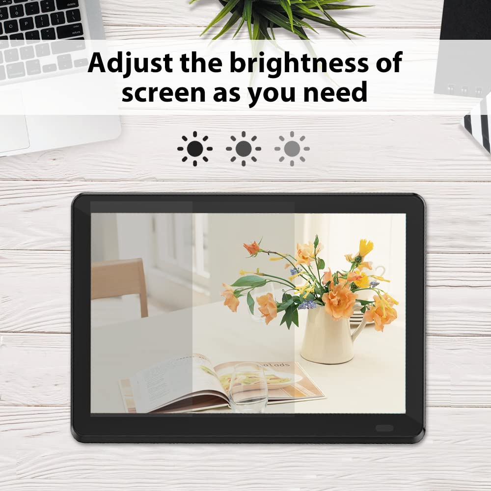 Atatat 10 Inch Digital Photo Frame Wifi With 1280X800 Ips Touch Screen, Share Photos & Videos Via App, Email, Auto Rotate, Wall