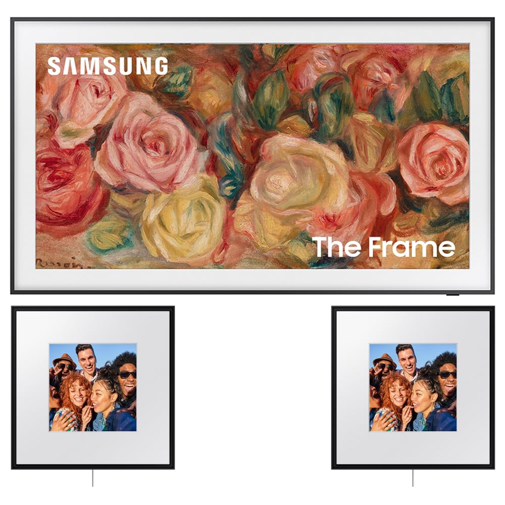 Samsung Qn75Ls03Dafxza 75 Inch The Frame Qled 4K Smart Tv 2024 Bundle With 2X Photo Music Frame Smart Speaker Dolby Atmos With Q