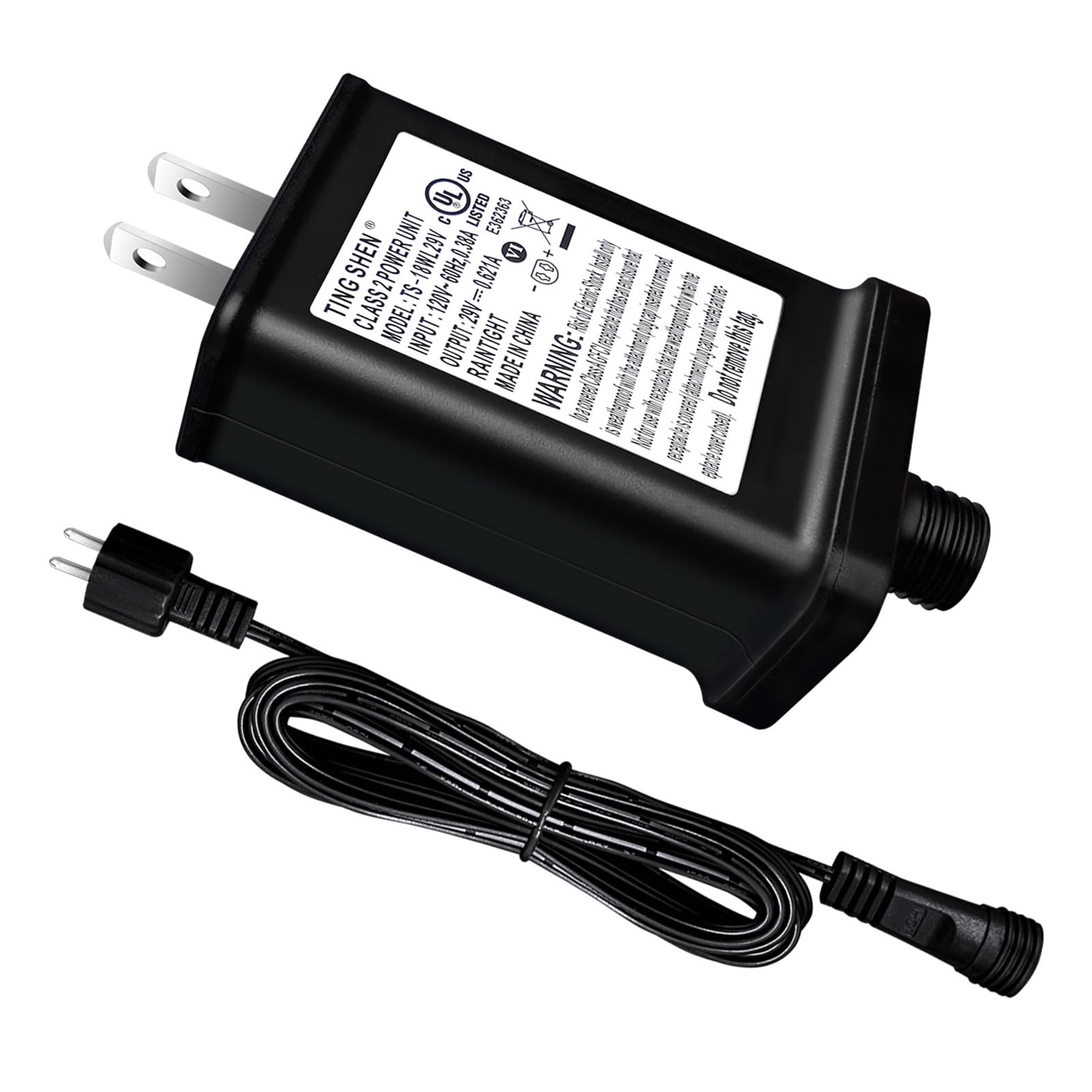 Nehbujin Led Transformer 29V 18W Led Power Supply Model Ts 18W29V Replacement Parts Ip44 Us Plug Adapter, Seasonal Use Led Drive