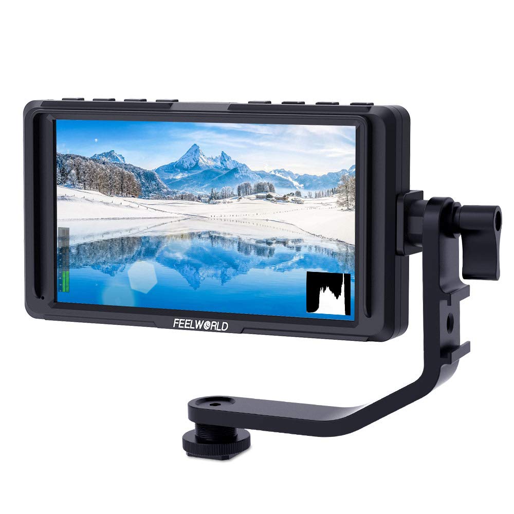 Feelworld F5 5 Inch Dslr On Camera Field Monitor Small Full Hd 1920X1080 Ips Video Peaking Focus Assist With 4K Hdmi 8.4V Dc Inp